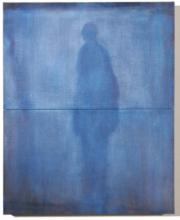 Sebastian B�hm, Ina vor den Lidern, �l, Jute, Fichte/Tanne, Lack, 120 x 150 x 10 cm, 2007